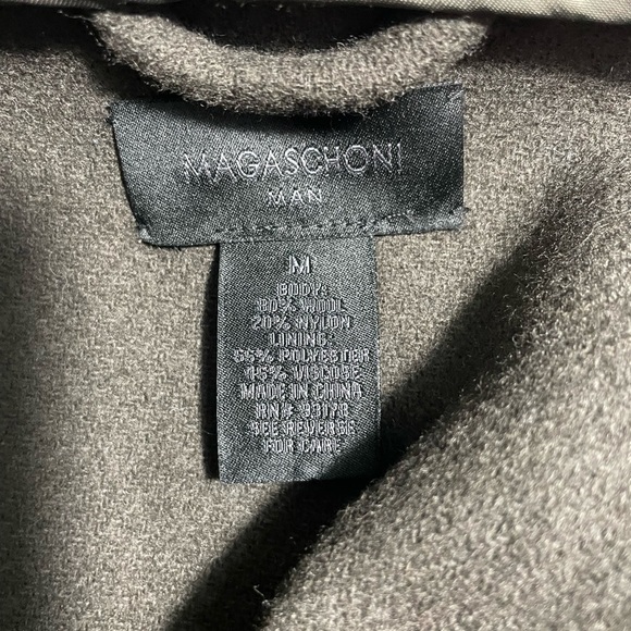 Magaschoni  Man Dark Green Hooded Jacket Size Large - Picture 10 of 10